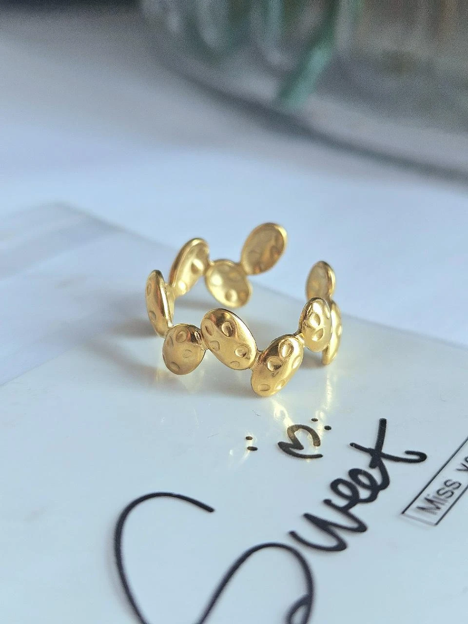 Bague en acier inoxydable tendance – photo 2
